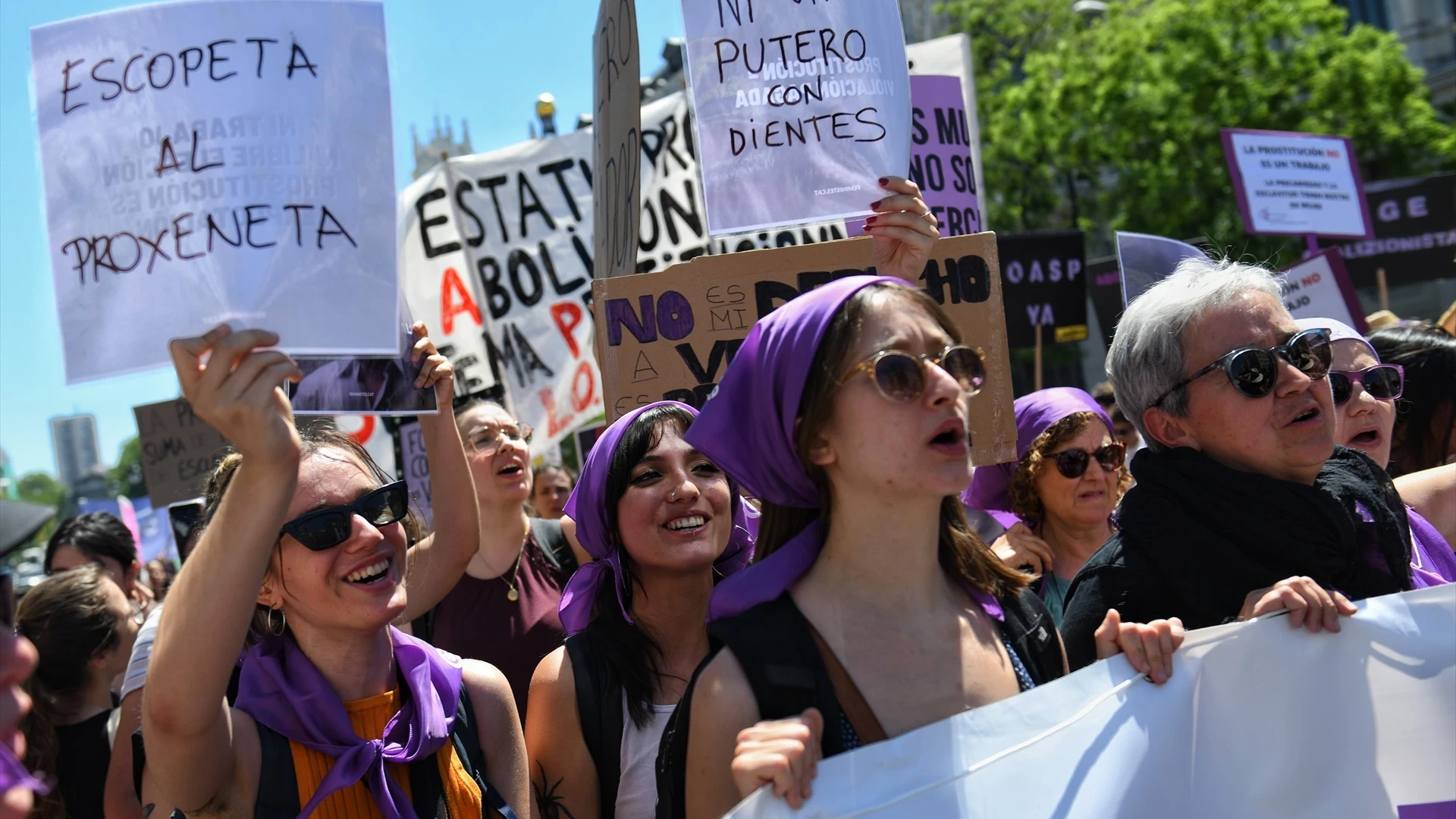 Manifestación feminista en Madrid 