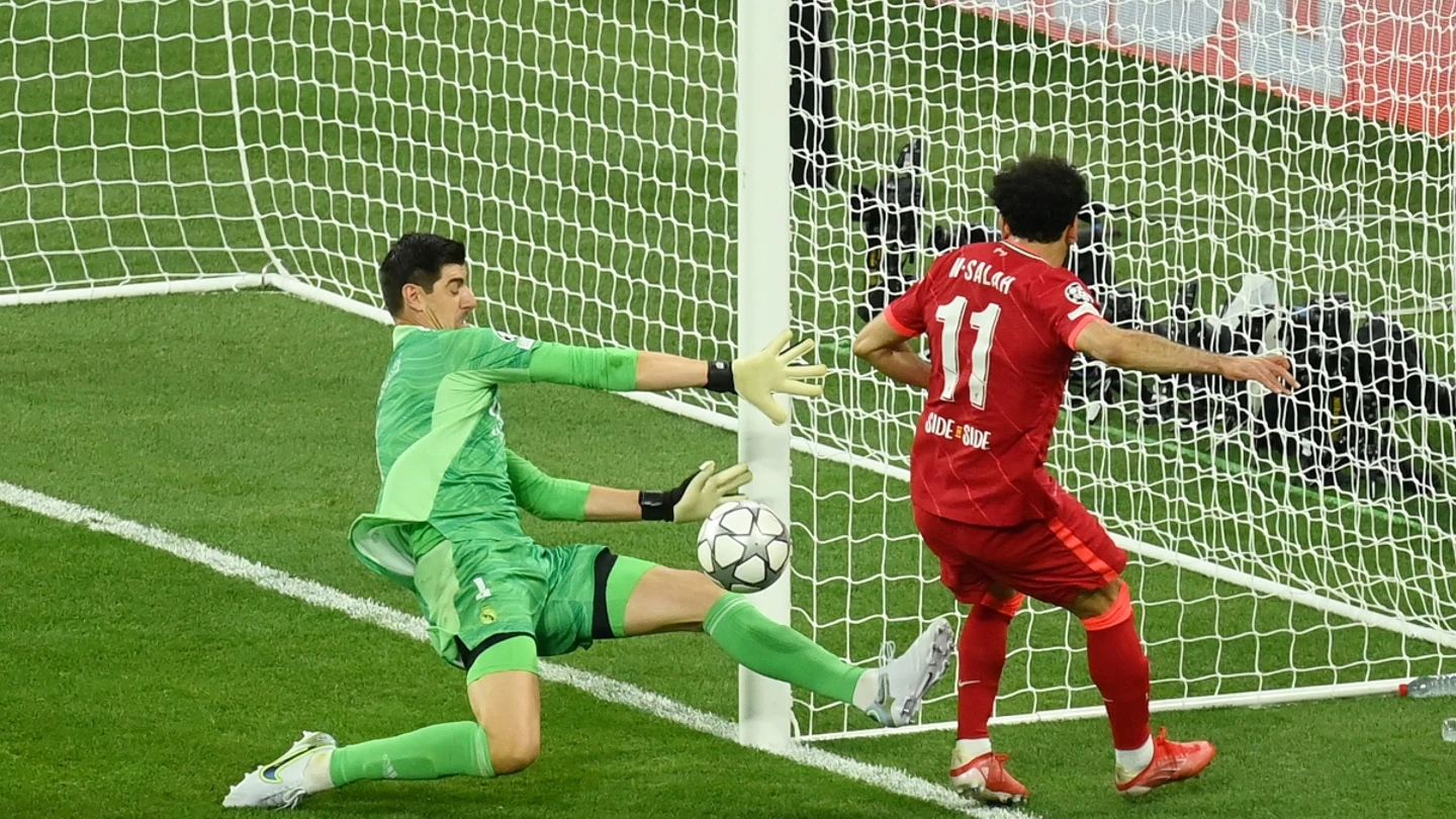 Courtois, ante Salah Courtois, ante Salah