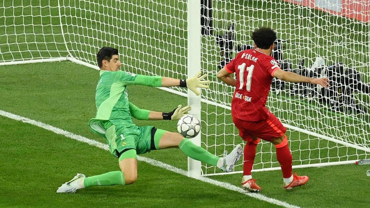 Courtois, ante Salah