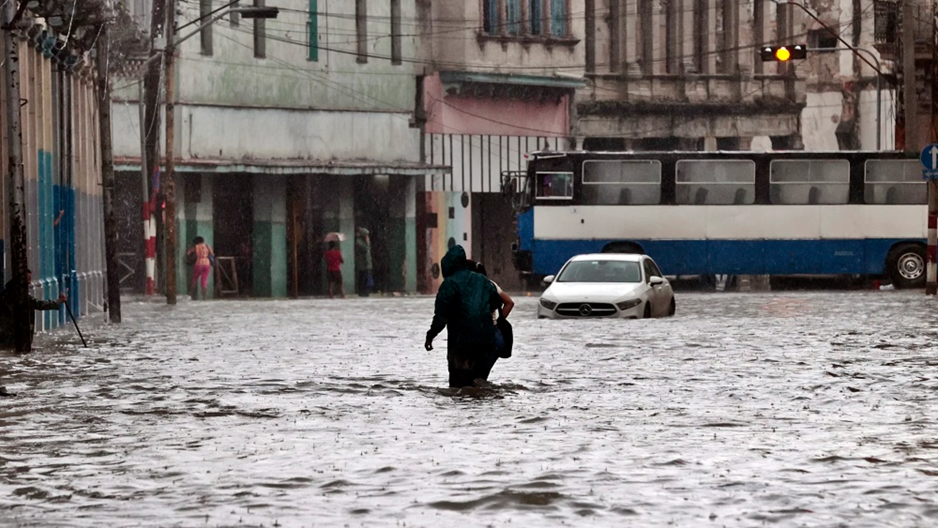 Imagen de las inundaciones en La Habana