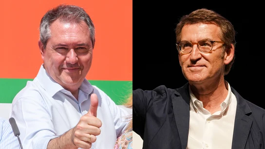Espadas (izquierda) y Feijóo (Derecha) Espadas (izquierda) y Feijóo (Derecha)