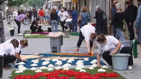 Alfombras del Corpus. Roses Alfombras del Corpus. Roses