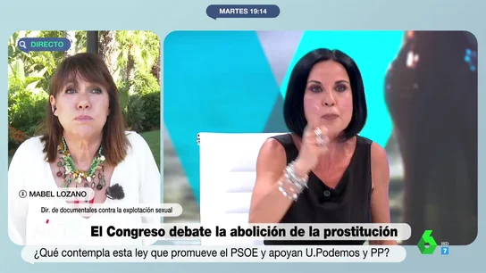 El encendido debate entre Mabel Lozano y Beatriz de Vicente sobre prostitución: "No sé si trabajas en la calle, pero no he encontrado una 'Pretty Woman'" El encendido debate entre Mabel Lozano y Beatriz de Vicente sobre prostitución: "No sé si trabajas en la calle, pero no he encontrado una 'Pretty Woman'"
