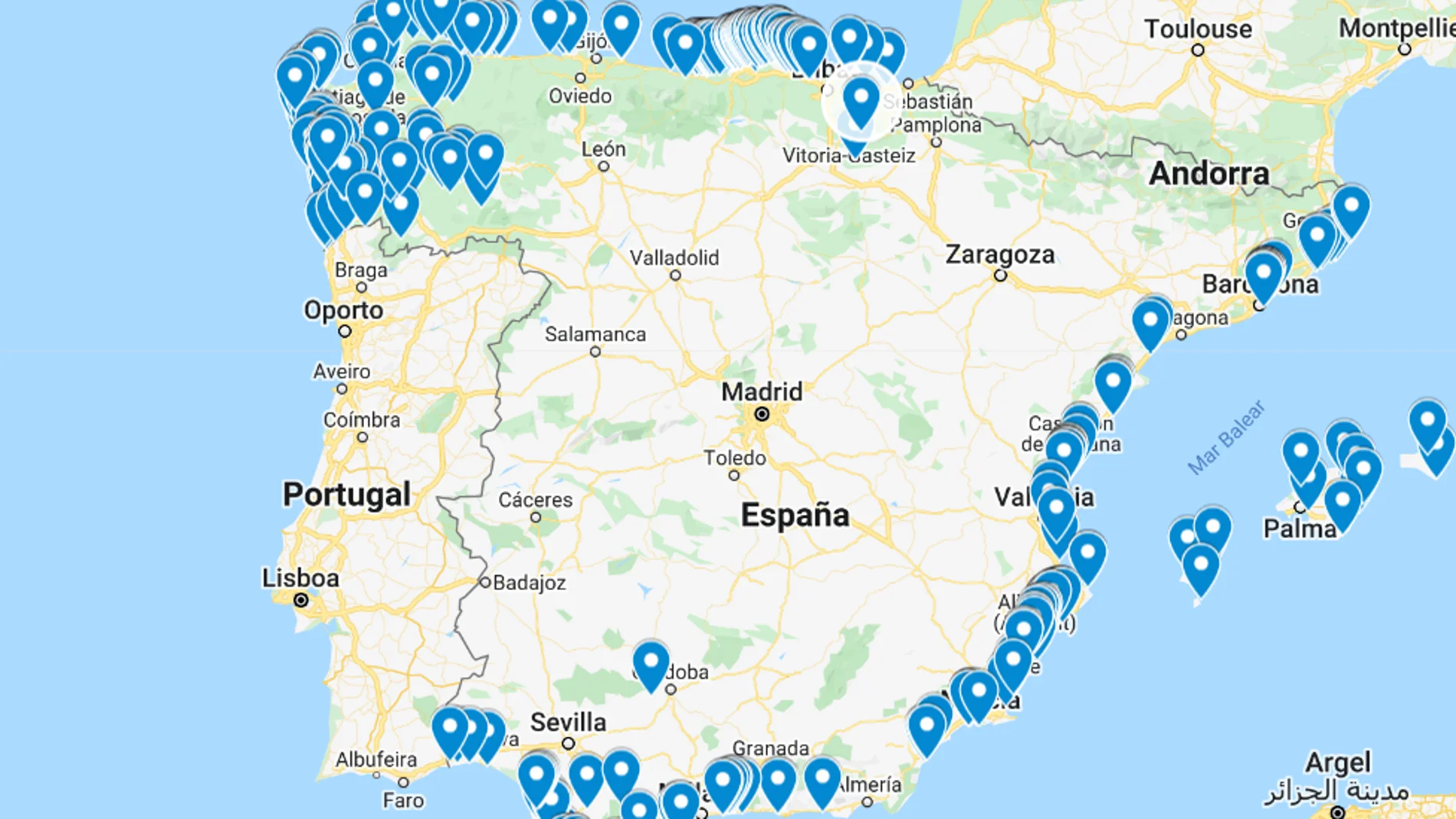 Mapa | Estas son las más de 500 playas &#39;libres de humo&#39; en España