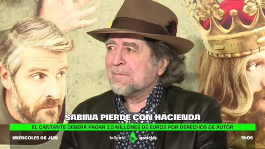 Joaquín Sabina tendrá que pagar 2,5 millones a Hacienda tras rechazar su recurso la Audiencia Nacional Por sus derechos de autor