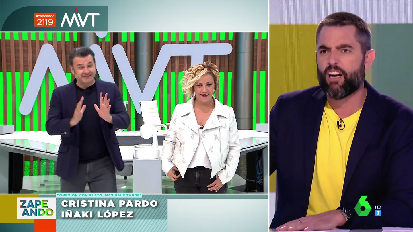 La pregunta de Iñaki López sobre José Manuel Soto que indigna a Dani Mateo: "Te reviento la vida, ¿eh?" La pregunta de Iñaki López sobre José Manuel Soto que indigna a Dani Mateo: "Te reviento la vida, ¿eh?"
