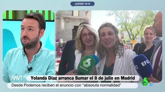El análisis de Juanlu Sánchez sobre el futuro de 'Sumar' de Yolanda Díaz y Podemos El análisis de Juanlu Sánchez sobre el futuro de 'Sumar' de Yolanda Díaz y Podemos