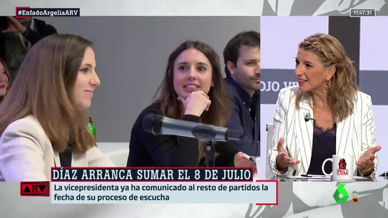 "Tranquilidad, cabe todo el mundo": el mensaje de Yolanda Díaz a la cúpula de Podemos "Tranquilidad, cabe todo el mundo": el mensaje de Yolanda Díaz a la cúpula de Podemos