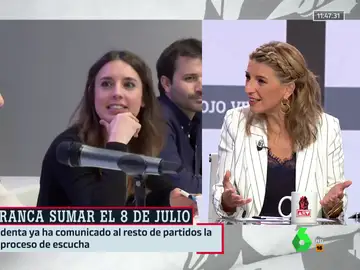 &quot;Tranquilidad, cabe todo el mundo&quot;: el mensaje de Yolanda Díaz a la cúpula de Podemos