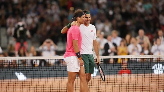 Rafael Nadal y Roger Federer Rafael Nadal y Roger Federer