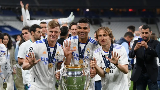 Kroos, Casemiro y Modric Kroos, Casemiro y Modric