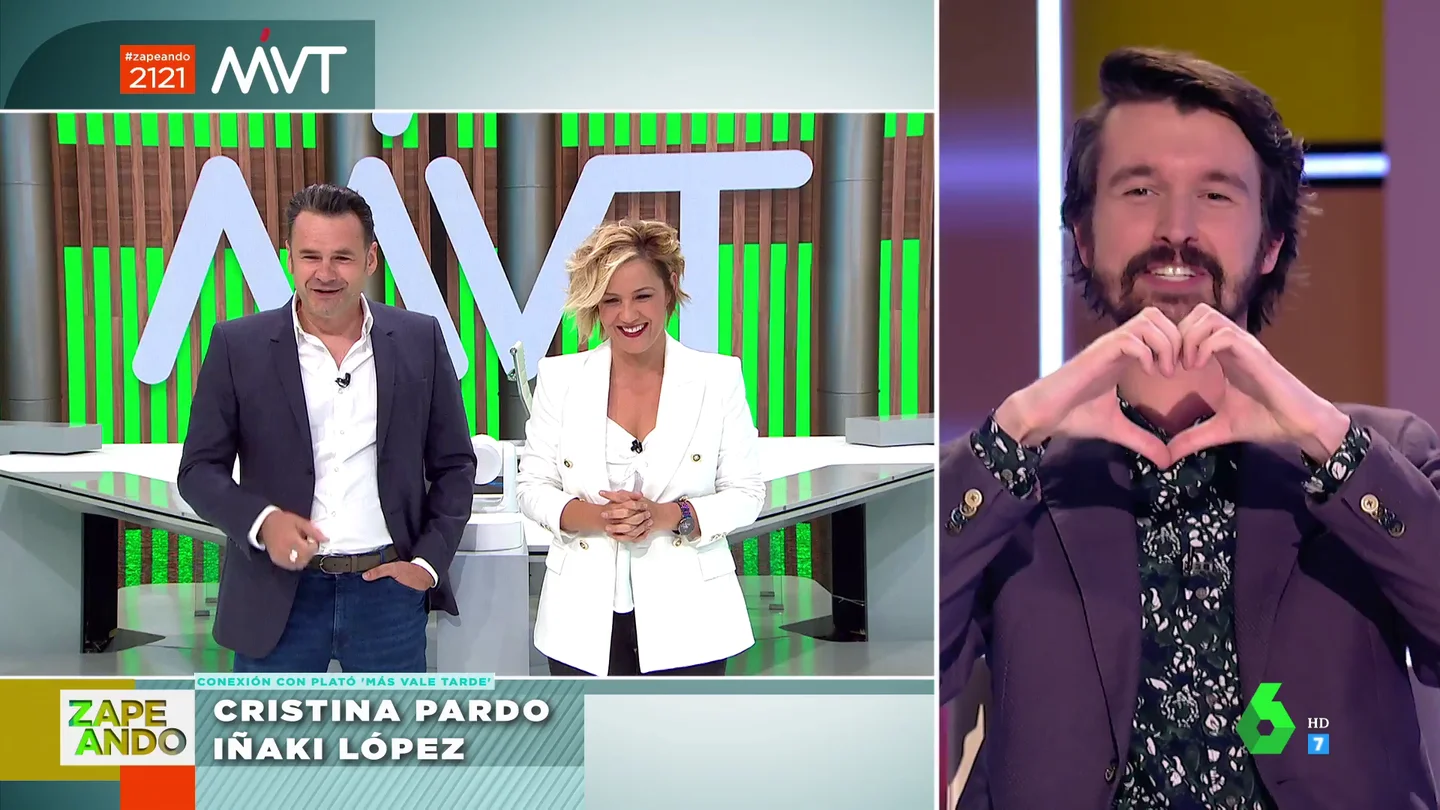 El cómico momento en el que Iñaki López confiesa a Santi Alverú en directo que pensaba que se llamaba de otra manera El cómico momento en el que Iñaki López confiesa a Santi Alverú en directo que pensaba que se llamaba de otra manera