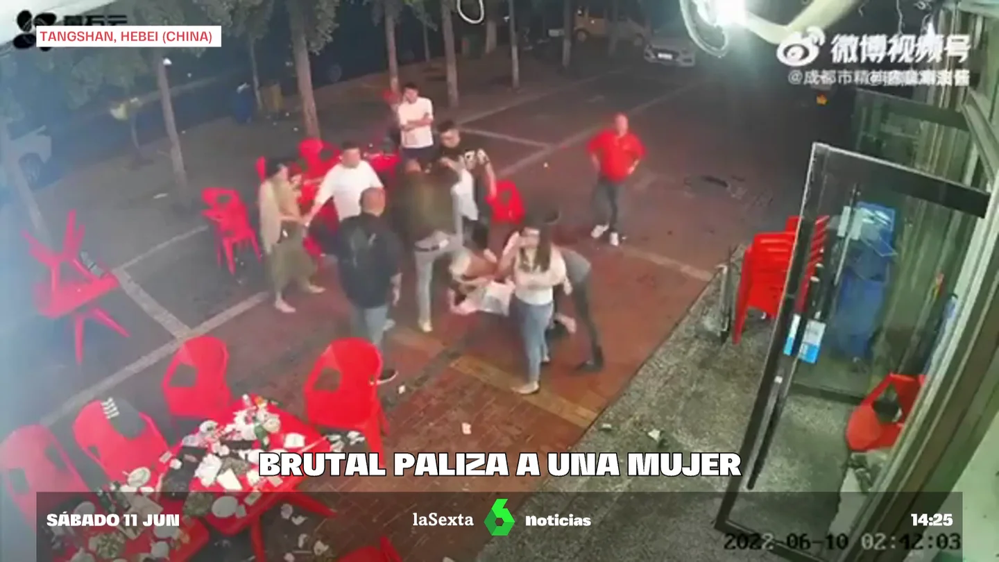 Paliza a una mujer en China Paliza a una mujer en China