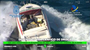 Narcotraficantes en lancha Almería 