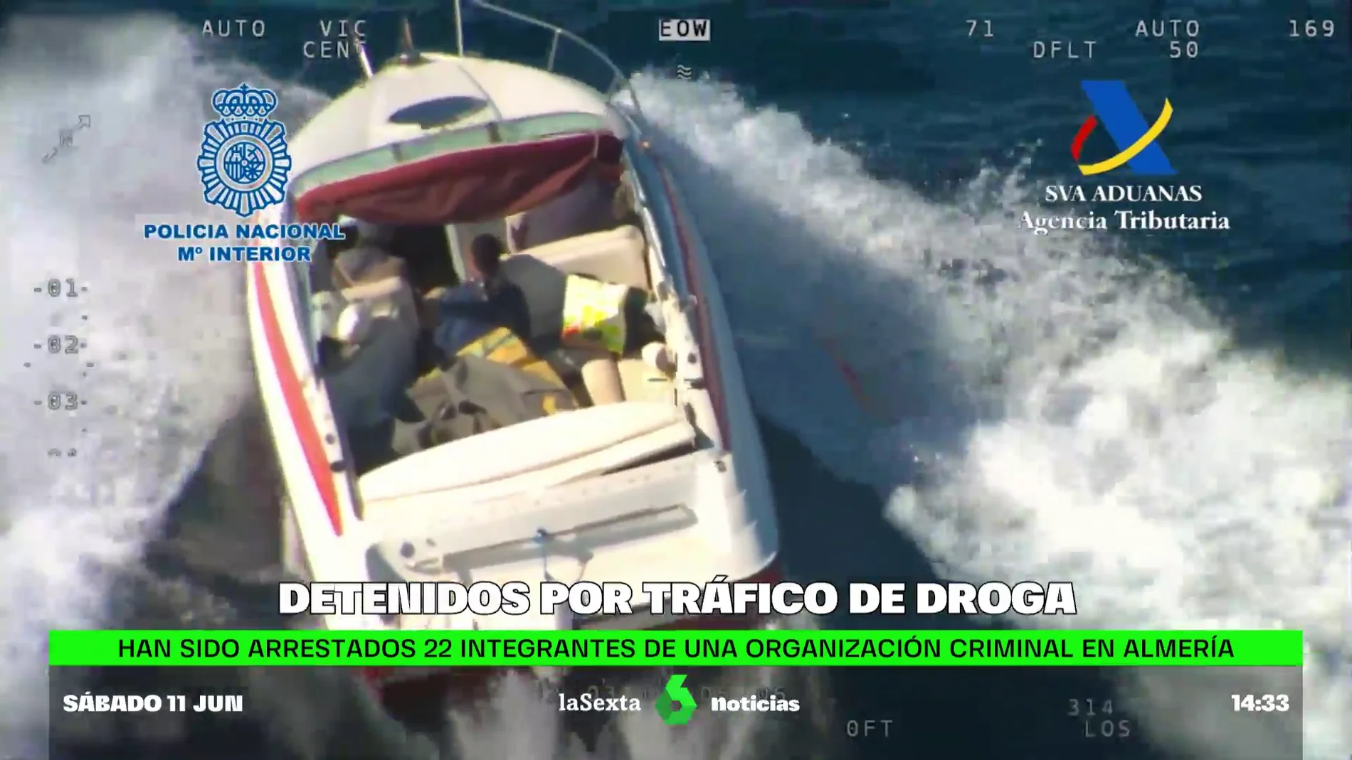Narcotraficantes en lancha Almería 