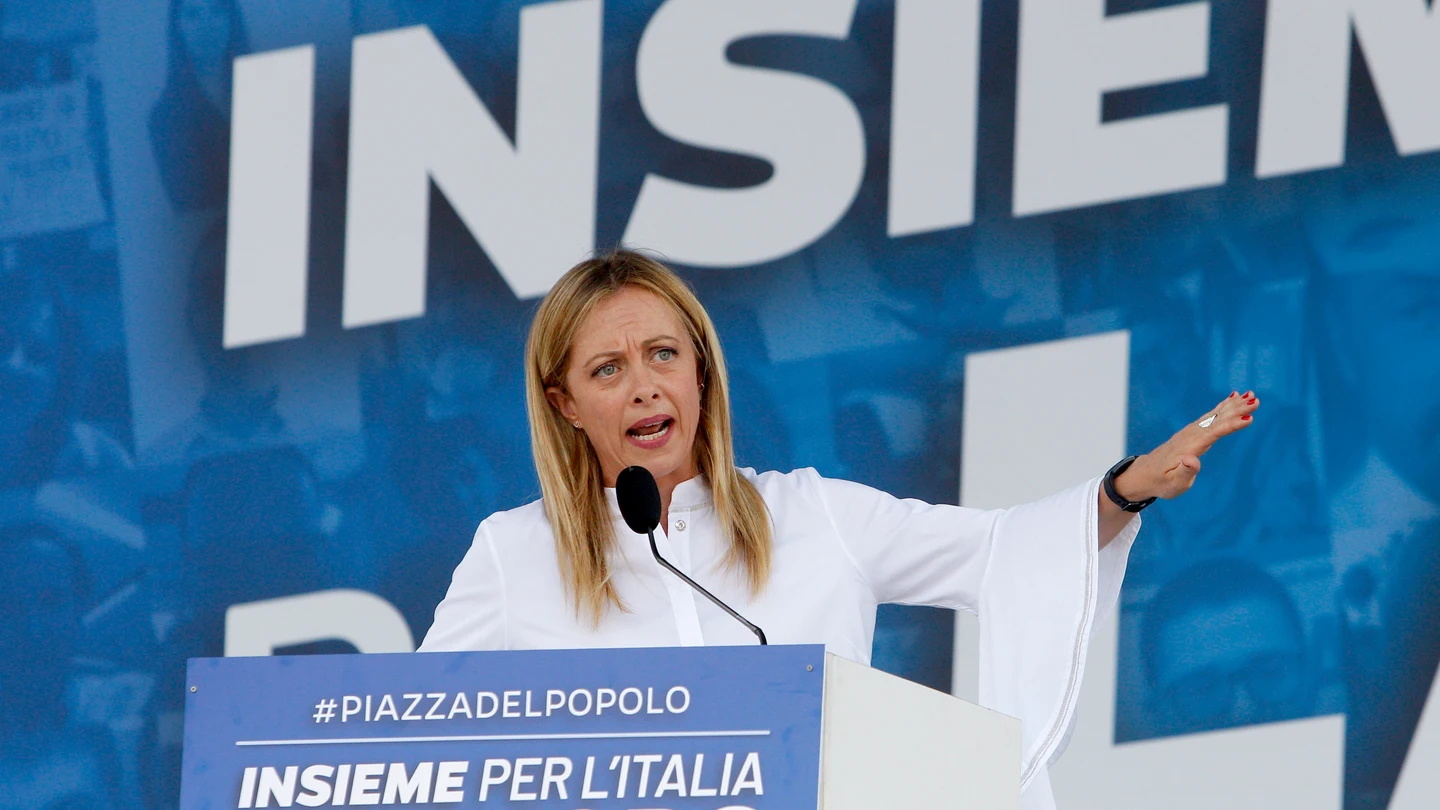 Giorgia Meloni, durante un acto en 2020 Giorgia Meloni, durante un acto en 2020