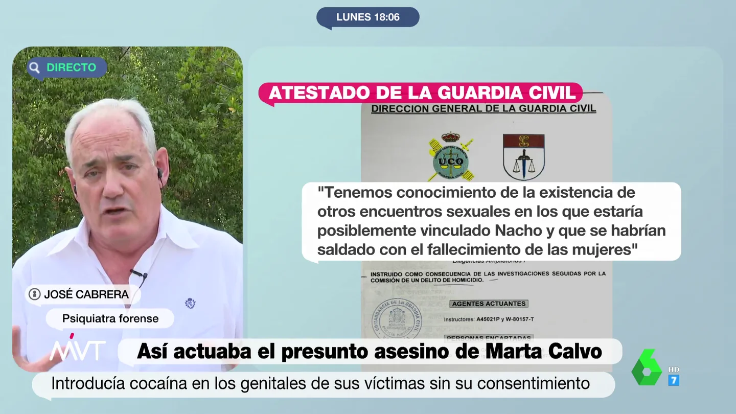 El psiquiatra forense José Cabrera analiza el perfil "psicópata" de Jorge Ignacio Palma: "Va a repetir" El psiquiatra forense José Cabrera analiza el perfil "psicópata" de Jorge Ignacio Palma: "Va a repetir"