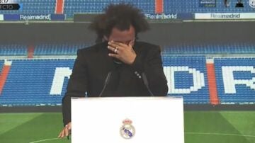 Marcelo, emocionado, se despide del Real Madrid