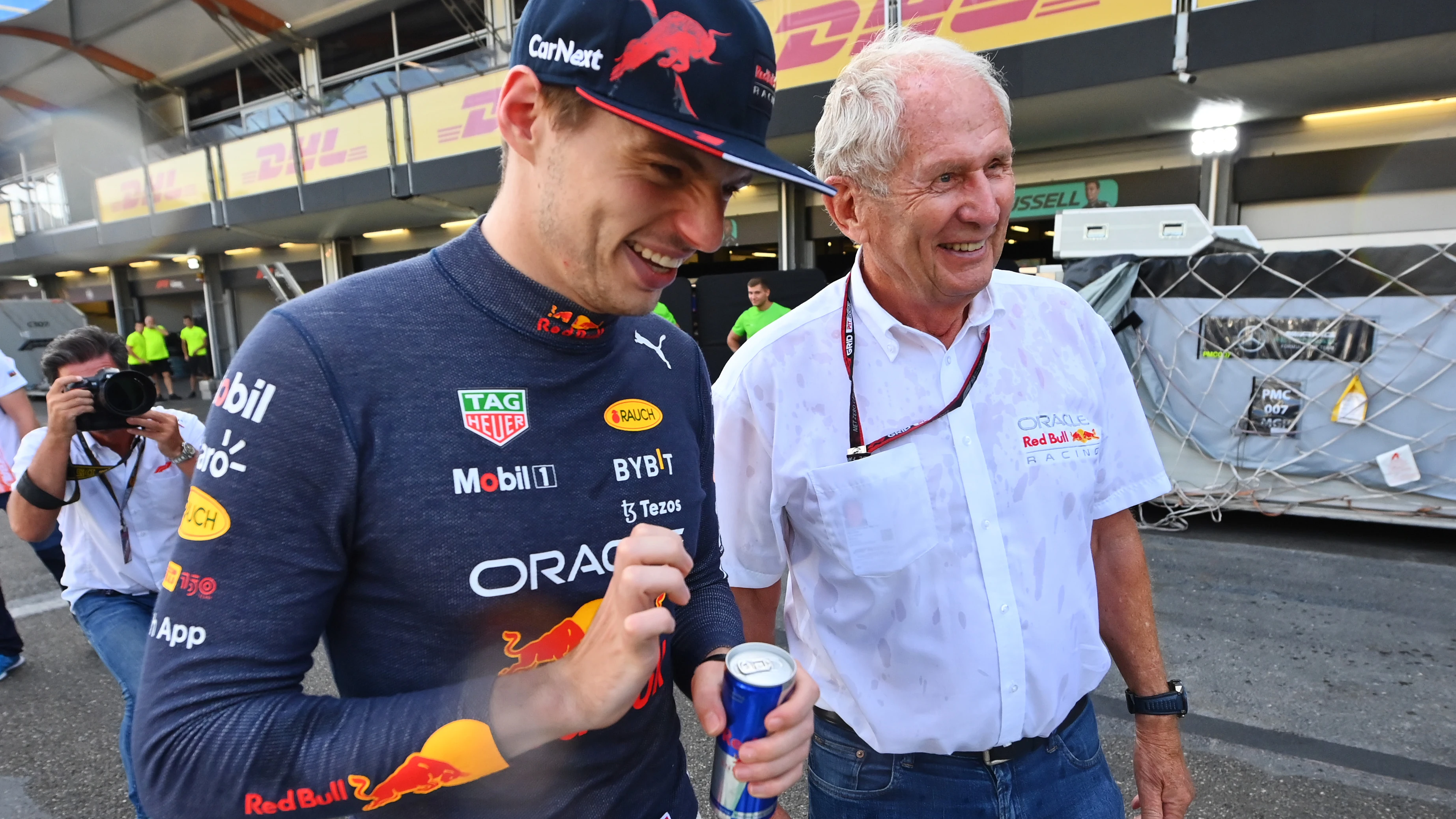 Max Verstappen y Helmut Marko