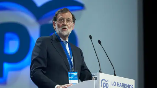 Mariano Rajoy en el Congreso extraordinario del PP que tuvo lugar en Sevilla en abril de 2022 Mariano Rajoy en el Congreso extraordinario del PP que tuvo lugar en Sevilla en abril de 2022