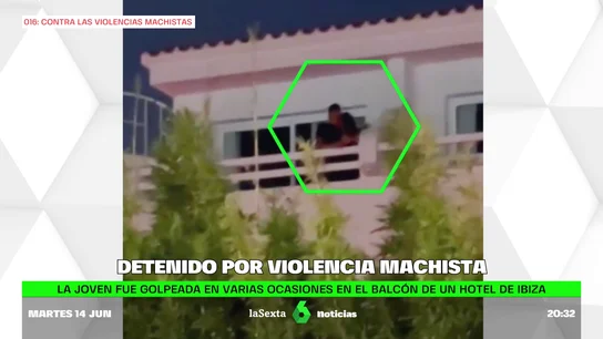 Graban a un hombre agrediendo a su pareja en el balcón de un hotel de Ibiza Graban a un hombre agrediendo a su pareja en el balcón de un hotel de Ibiza