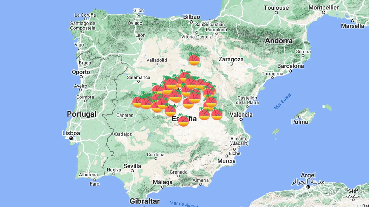 Mapa | Más de 50 playas y piscinas naturales cerca de Madrid para combatir el calor Contra las altas temperaturas
