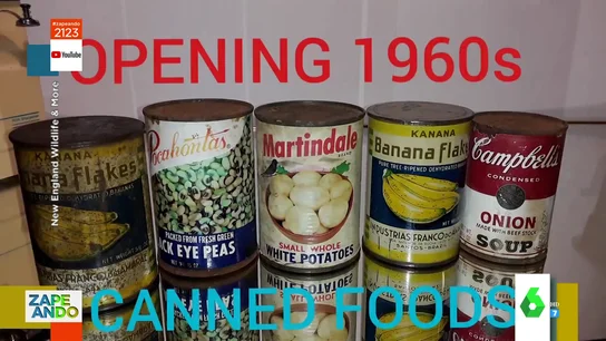 Abren unas latas de comida de hace 55 años Abren unas latas de comida de hace 55 años