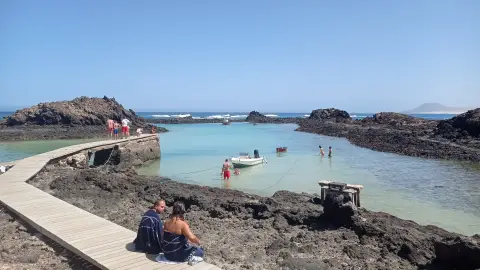 El puertito del islote de Lobos El puertito del islote de Lobos