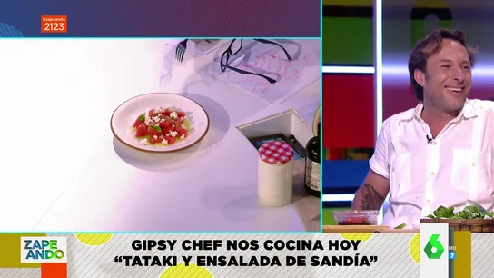 Gipsy Chef cocina una ensalada con sandía en Zapeando Gipsy Chef cocina una ensalada con sandía en Zapeando