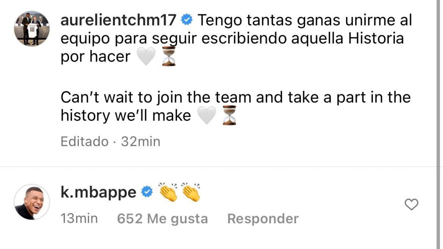El comentario de Mbappé a Tchouaméni