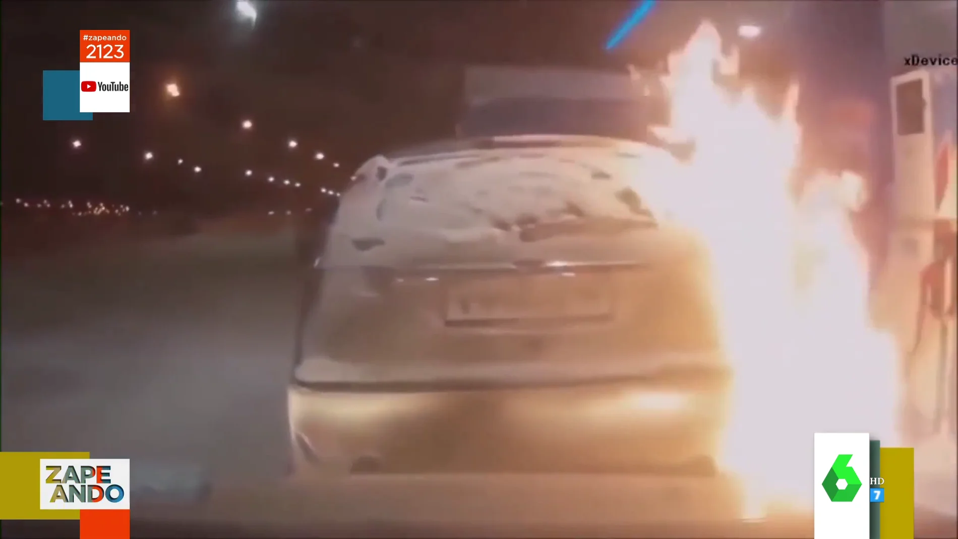 El vídeo que refleja el peligro de tener un mechero encendido en una gasolinera
