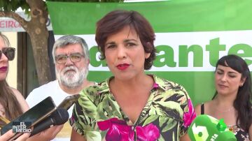 Teresa Rodríguez en un mitin de Adelante Andalucía