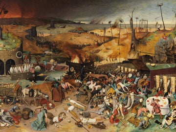 El triunfo de la Muerte, del pintor Pieter Brueghel el Viejo refleja el terror de la peste negra