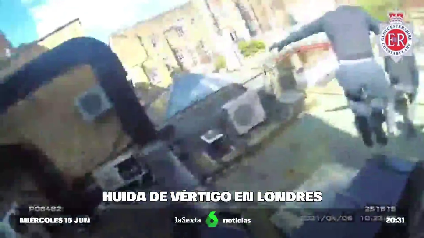 Persecución de vértigo por los tejados de Londres: dos minutos de película para atrapar a una banda de ladrones Persecución de vértigo por los tejados de Londres: dos minutos de película para atrapar a una banda de ladrones