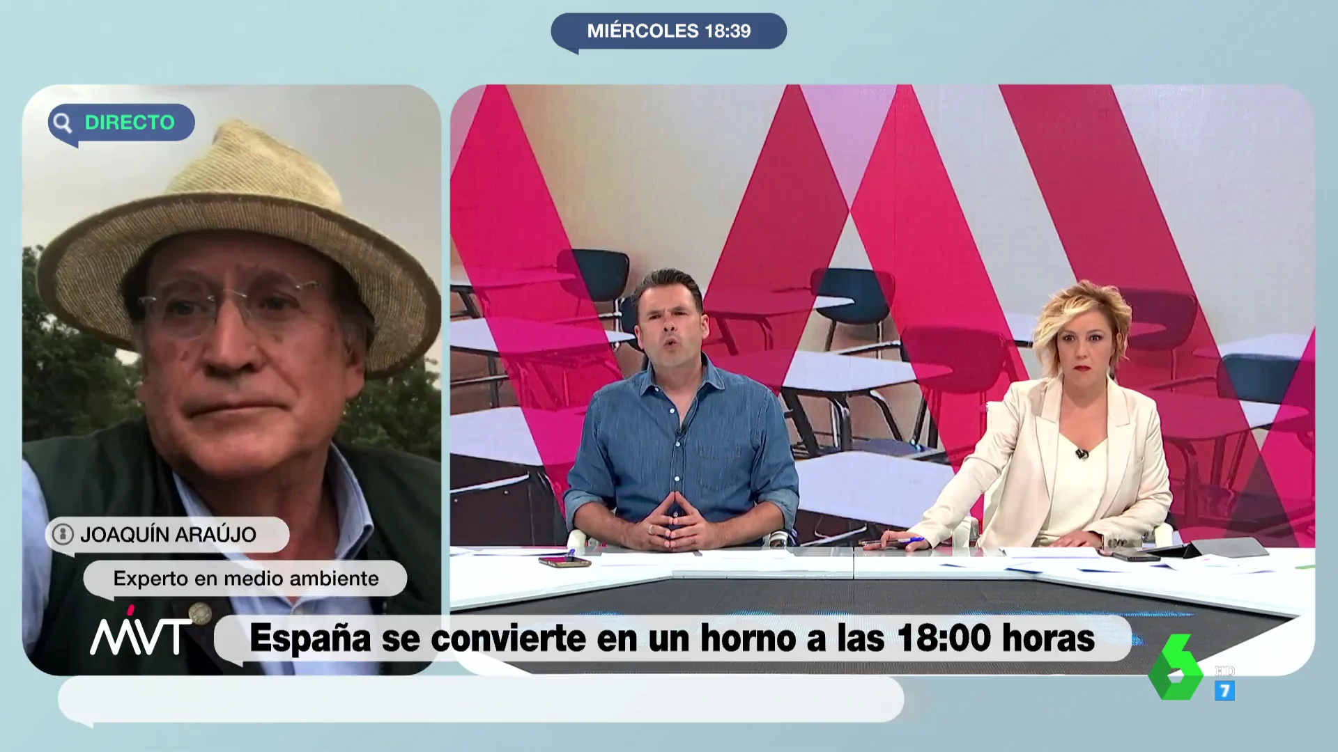 Un trueno se 'cuela' en pleno directo de Más Vale Tarde y deja boquiabiertos a Iñaki López y Cristina Pardo: "¡Madre mía!"