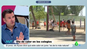 La respuesta de Iñaki López al portavoz de Ayuso por normalizar el calor en los colegios: "¿Rendiría usted en su despacho a 38ºC?"