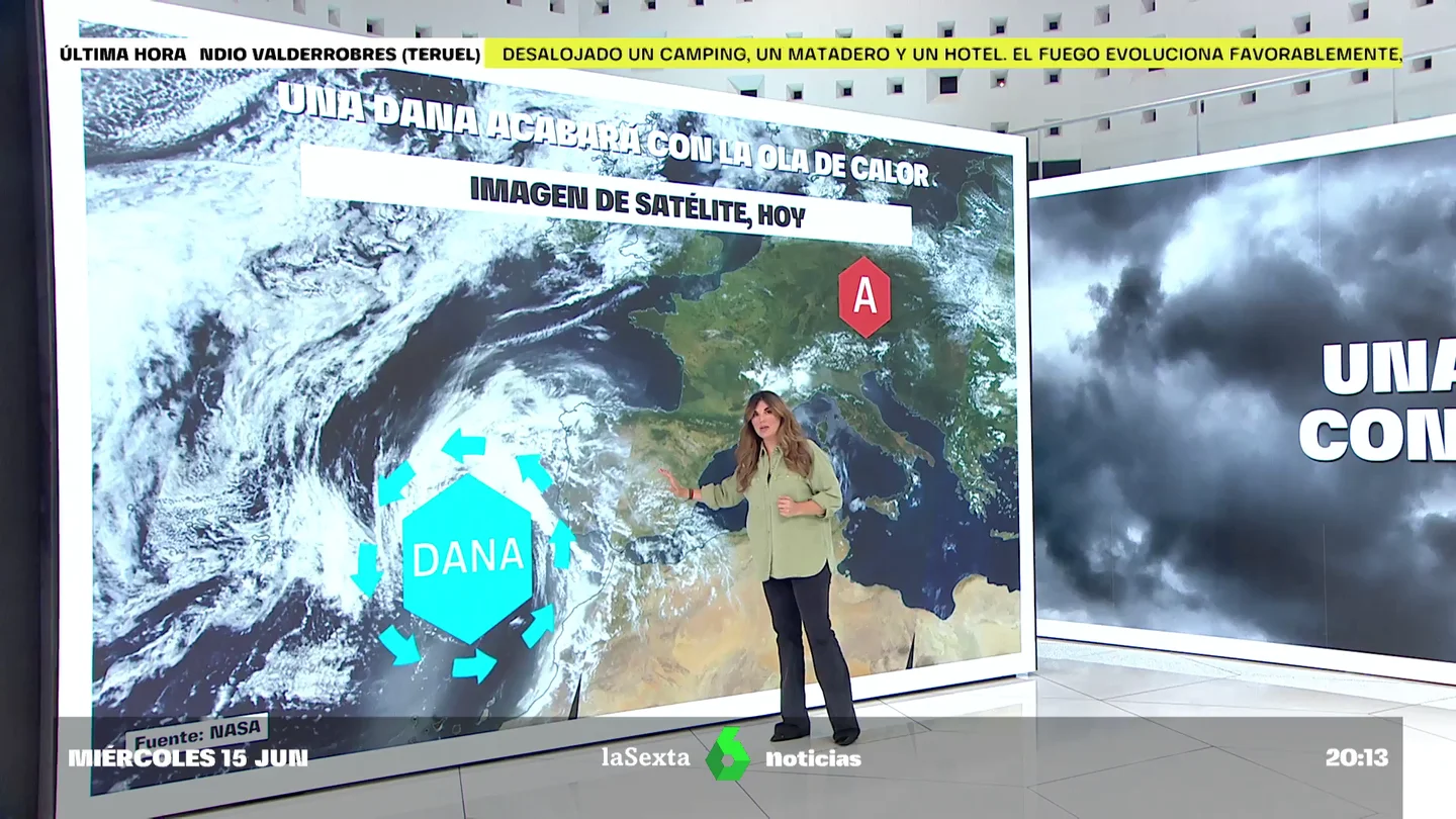 Una DANA entra el fin de semana en España para frenar la ola de calor Una DANA entra el fin de semana en España para frenar la ola de calor