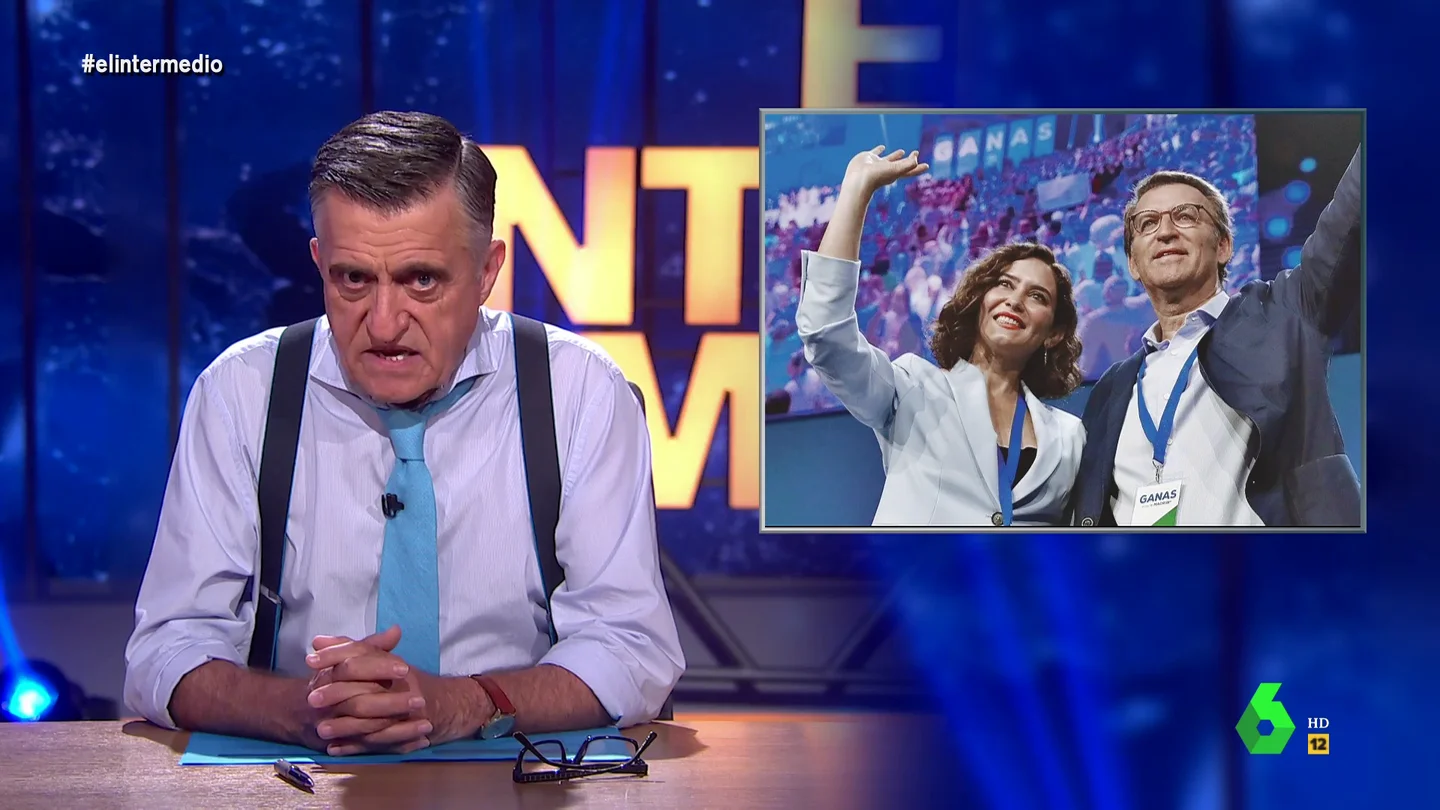 Wyoming se emociona con las palabras de Ayuso a Feijóo: "Es lo más bonito que ha dicho que no sea sobre ella o Madrid" Wyoming se emociona con las palabras de Ayuso a Feijóo: "Es lo más bonito que ha dicho que no sea sobre ella o Madrid"
