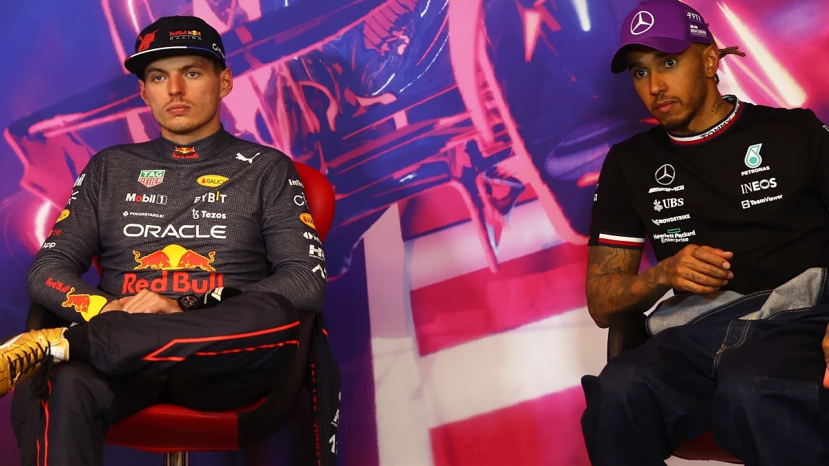 Max Verstappen y Lewis Hamilton