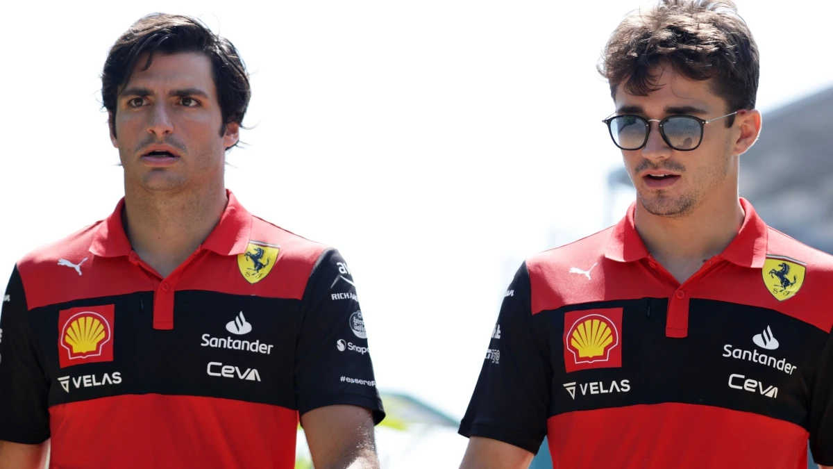 Carlos Sainz y Charles Leclerc