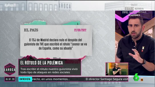 Berni Barrachina confiesa cómo vivió su despido por el polémico rótulo de Leonor: "A la media hora ya estaba en la calle" Berni Barrachina confiesa cómo vivió su despido por el polémico rótulo de Leonor: "A la media hora ya estaba en la calle"