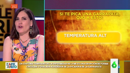 Boticaria García explica cómo identificar a tiempo la enfermedad de Lyme que transmiten las garrapatas y que dejó "jodidillo" a Jorge Fernández Boticaria García explica cómo identificar a tiempo la enfermedad de Lyme que transmiten las garrapatas y que dejó "jodidillo" a Jorge Fernández