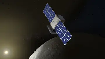 Ilustración del CubeSat de la misión CAPSTONE