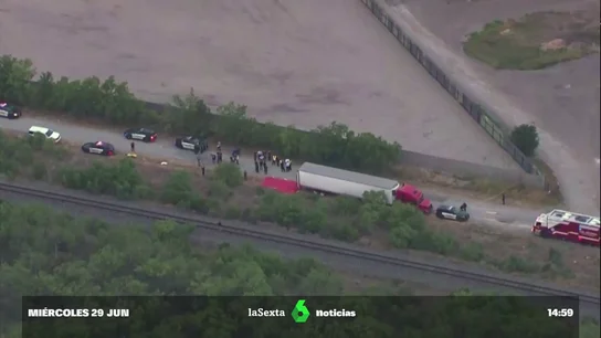 Ascienden a 51 los inmigrantes muertos, asfixiados en un camión en Texas Ascienden a 51 los inmigrantes muertos, asfixiados en un camión en Texas