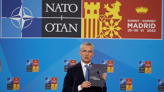 El secretario general de la OTAN, Jens Stoltenberg, muestra el nuevo concepto estratégico a la Alianza Atlántica El secretario general de la OTAN, Jens Stoltenberg, muestra el nuevo concepto estratégico a la Alianza Atlántica