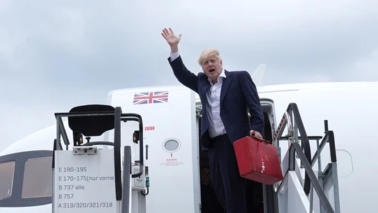 Boris Johnson, a su llegada a Madrid para la cumbre de la OTAN Boris Johnson, a su llegada a Madrid para la cumbre de la OTAN