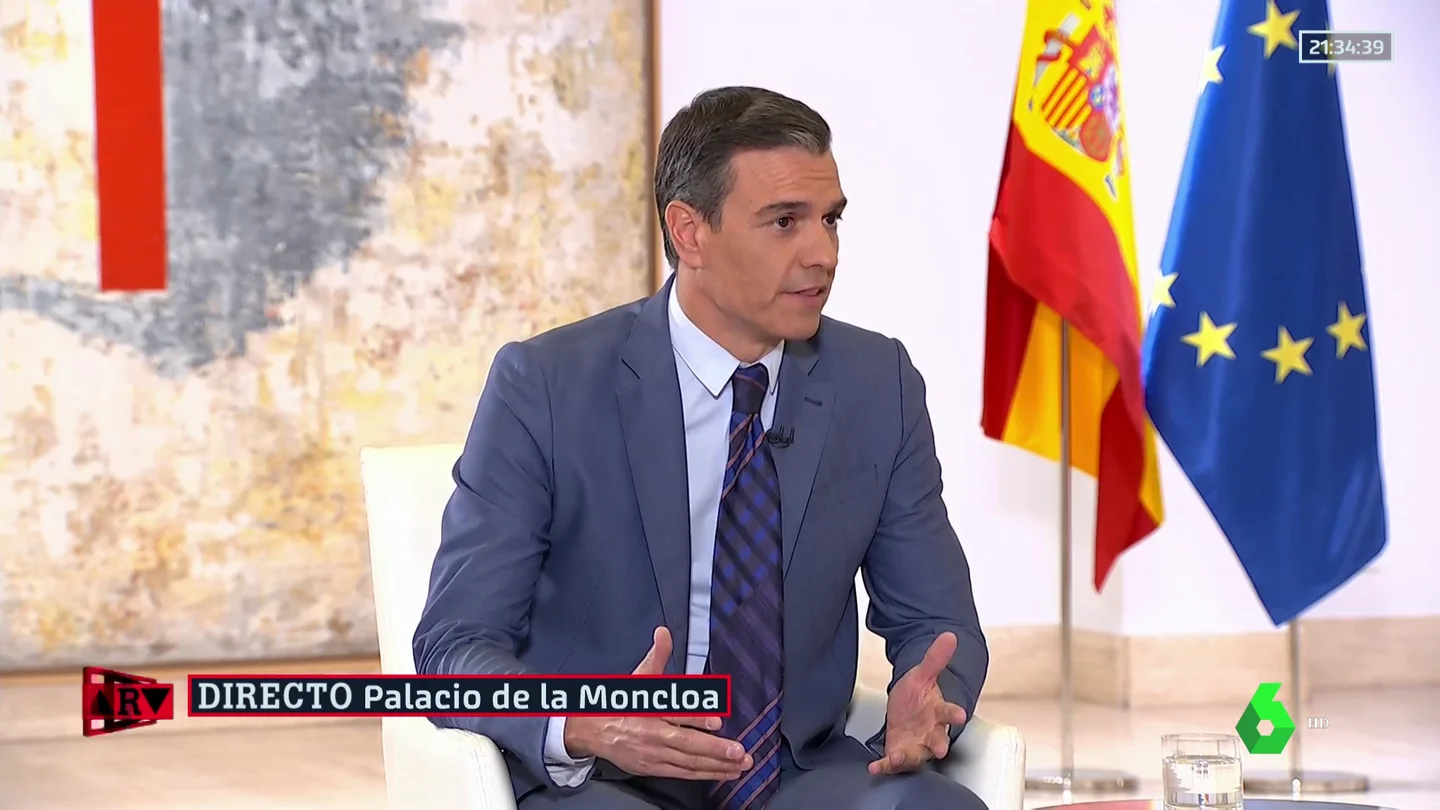 El presidente del Gobierno, Pedro Sánchez, en una entrevista en Al Rojo Vivo El presidente del Gobierno, Pedro Sánchez, en una entrevista en Al Rojo Vivo
