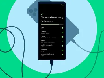 Un móvil Android sobre un iPhone Un móvil Android sobre un iPhone