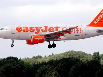 Un avión de la aerolínea Easyjet Un avión de la aerolínea Easyjet