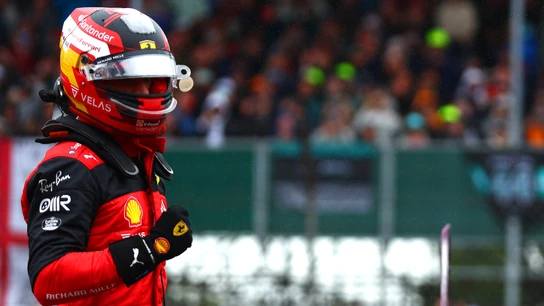 Carlos Sainz, tras lograr la pole en Silverstone Carlos Sainz, tras lograr la pole en Silverstone